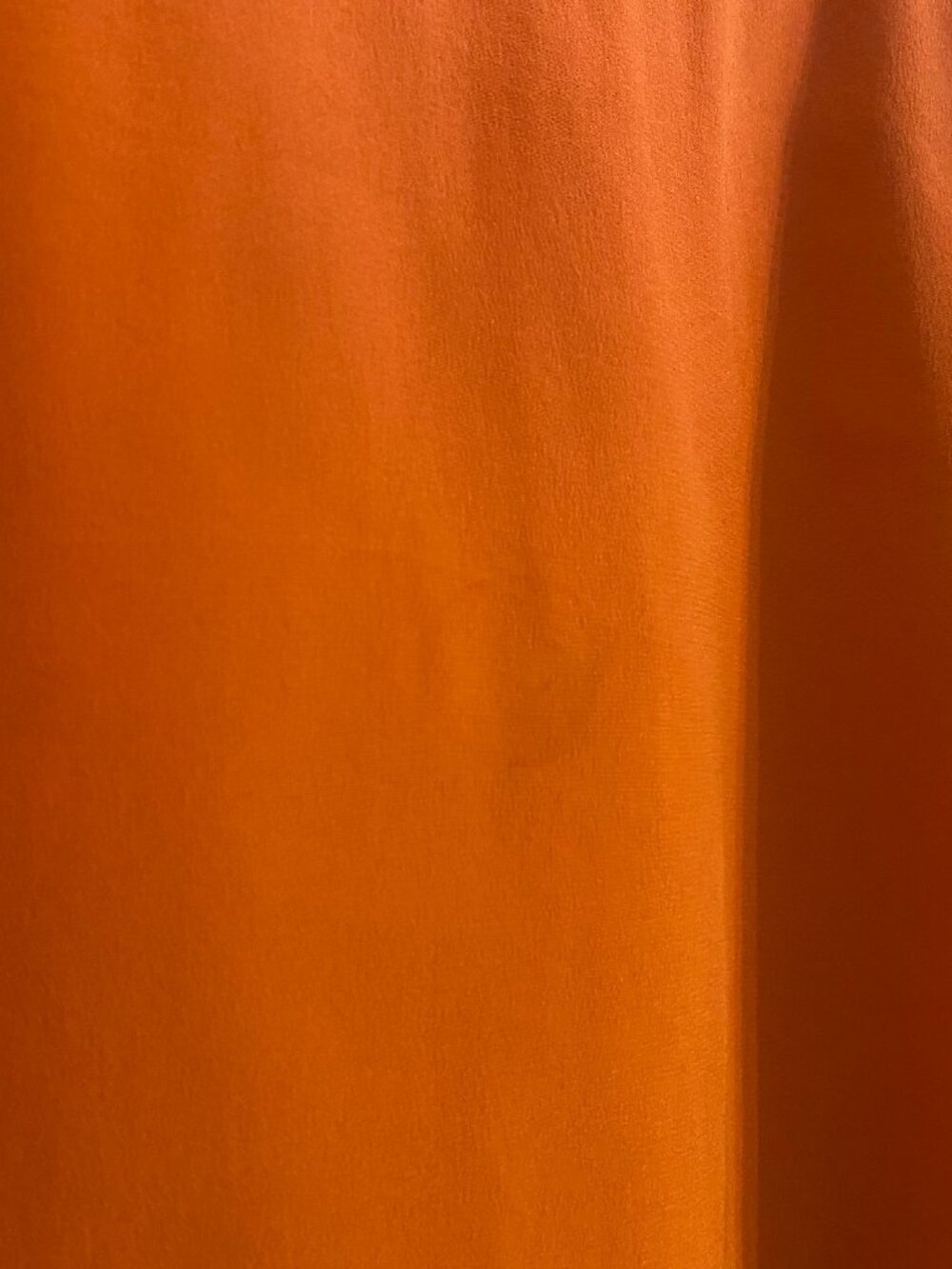Tibi Orange Ruffle Sleeve 100% Silk Blouse Size 4 - Picture 5 of 7